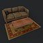 3d model couch coffee table