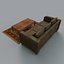 3d model couch coffee table