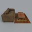 3d model couch coffee table