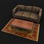 3d model couch coffee table