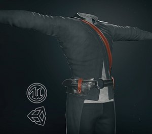 post apocalyptic clothing 10 3D model