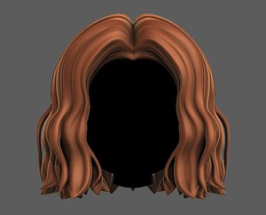 3D model 3D Hair style for girl V51 VR / AR / low-poly