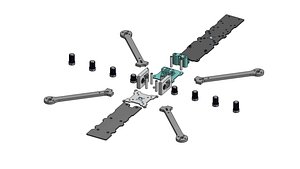 Freestyle FPV Drone Frame 3D