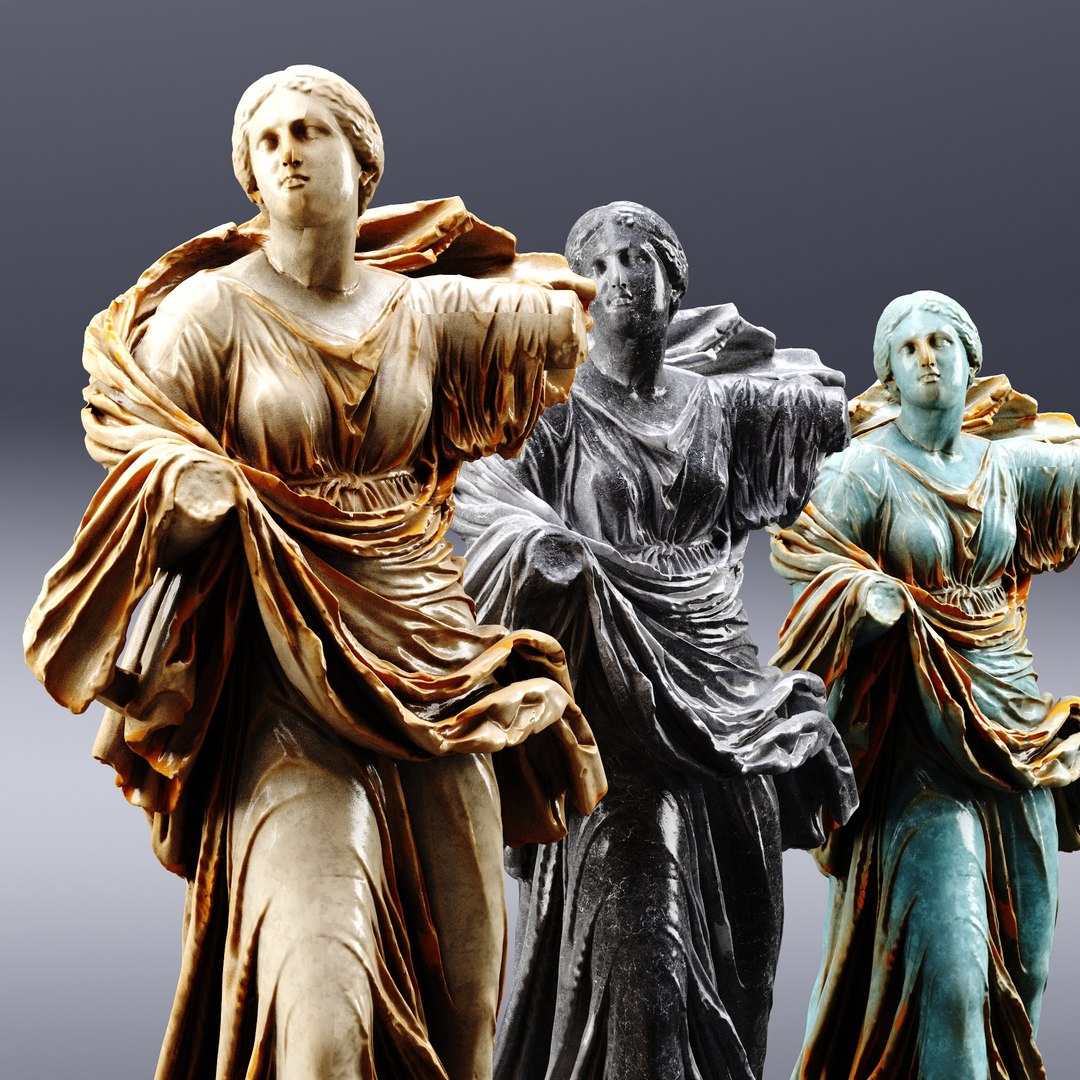 Athena Sculpture Model - TurboSquid 2256215