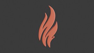 3D model fire icon 29