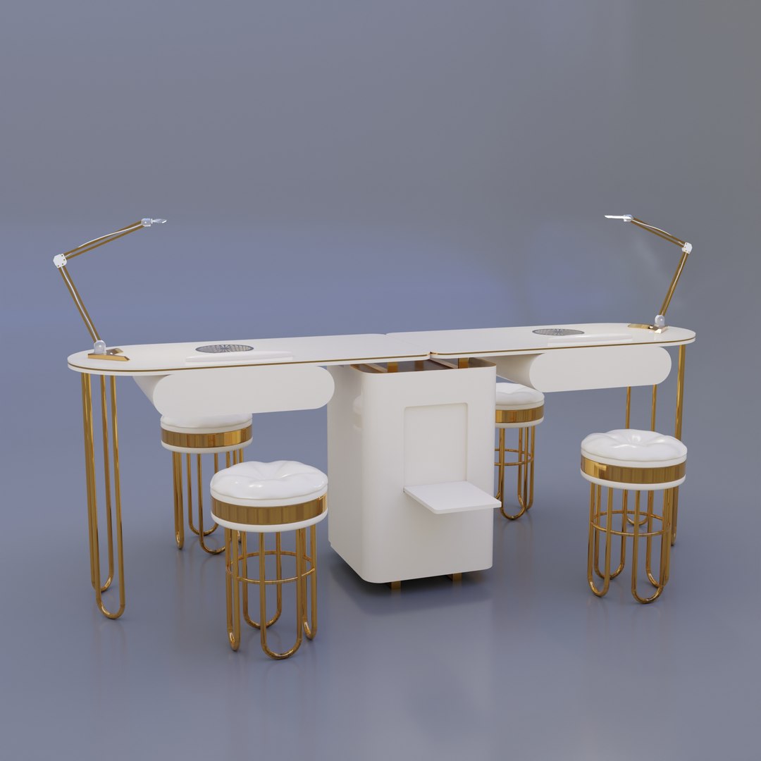 Duo Manicure Table 3D Model - TurboSquid 2211795