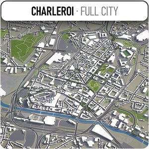 charleroi area buildings 3D model