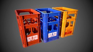 Sake Crate - PBR Game Ready Low-poly 3D model 3D
