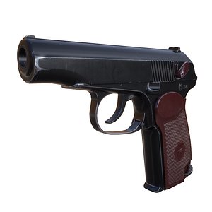 3d makarov pistol model
