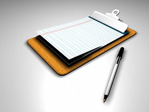 Clip Board & Pen