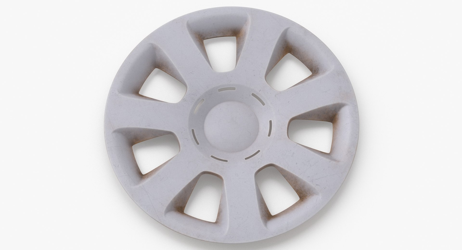 3D model Hubcap 01 Dirty Discarded and Damaged Broken TurboSquid 2027258