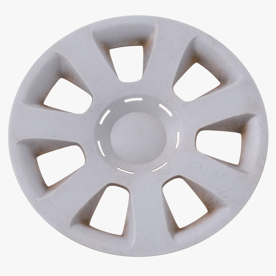 3D model Hubcap 01 Dirty Discarded and Damaged Broken TurboSquid 2027258