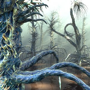 3D model Alien Forest