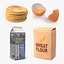 パンケーキと材料の準備コレクション