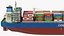Cosco Chang Qing Cargo Ship with Containers 3D model