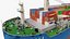 Cosco Chang Qing Cargo Ship with Containers 3D model