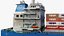 Cosco Chang Qing Cargo Ship with Containers 3D model
