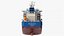 Cosco Chang Qing Cargo Ship with Containers 3D model