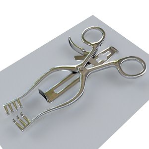 Henley Retractor surgical instrument 3D model
