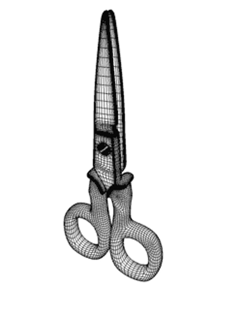 3d scissors model