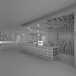 3D Gym Fitness Center Interior