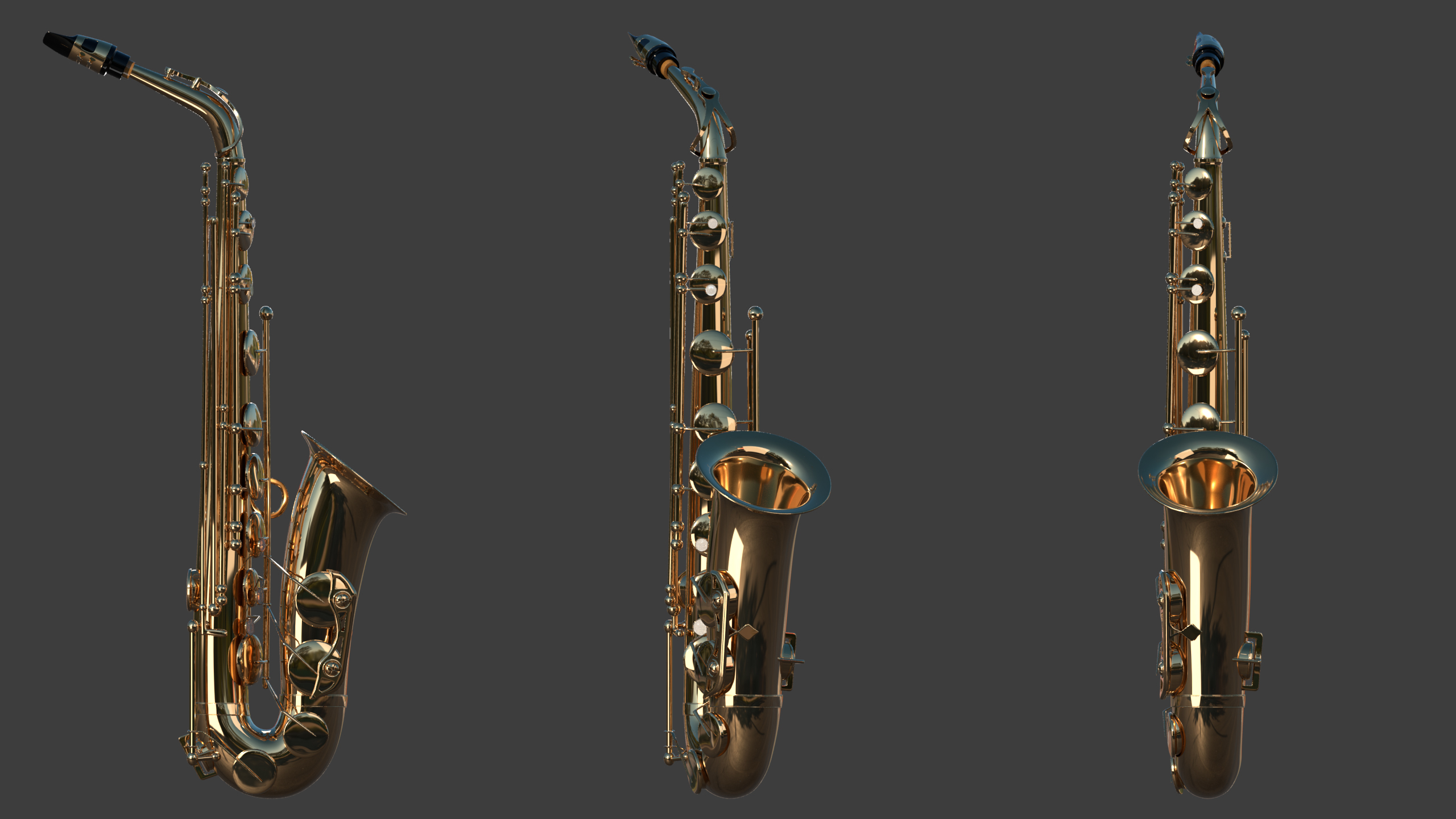 Saxophone Sax 3d Model Turbosquid 1689854