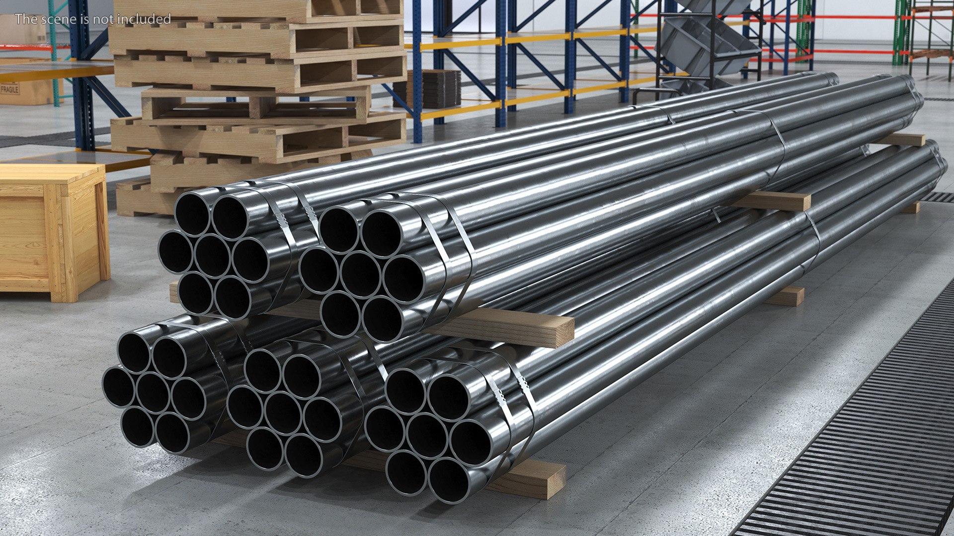 Thick Steel Pipes Bundle 6 Meters 3D Model TurboSquid 2212193