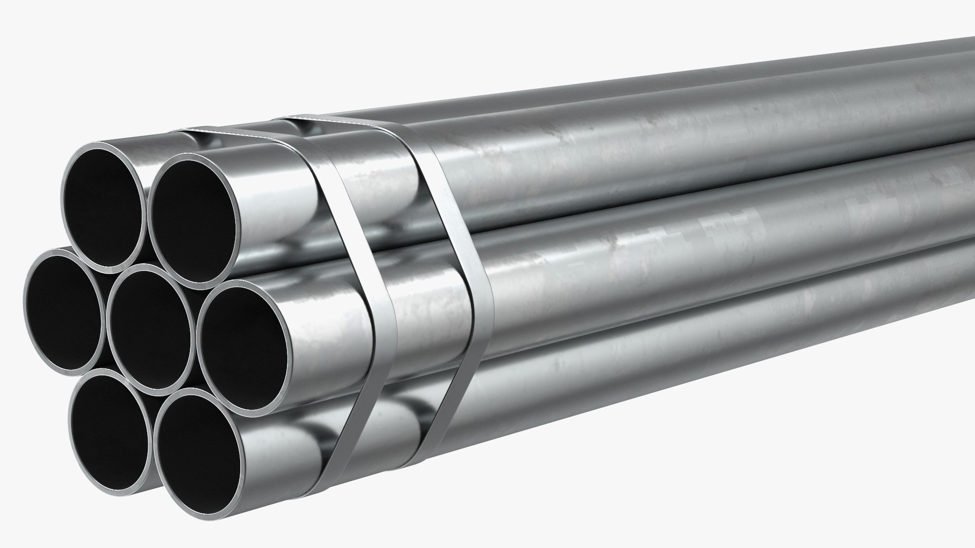 Thick Steel Pipes Bundle 6 Meters 3D Model TurboSquid 2212193