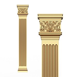 3D Column Capital 01201