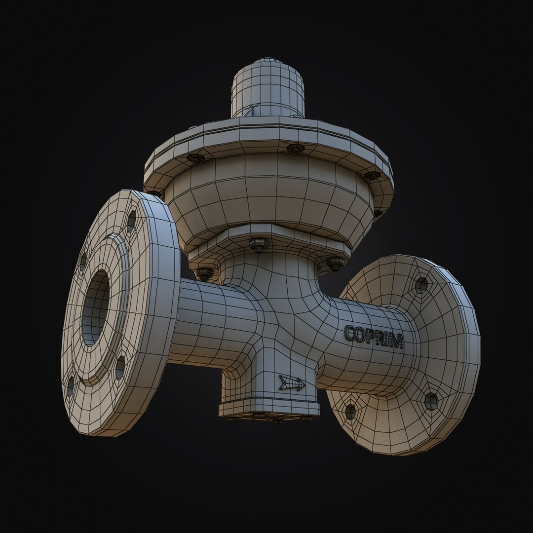 3d Model Gas Pressure Regulator