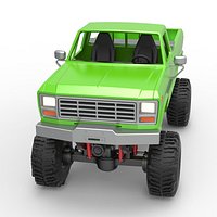 Wheel Standing Mega Truck Scale 1 to 25