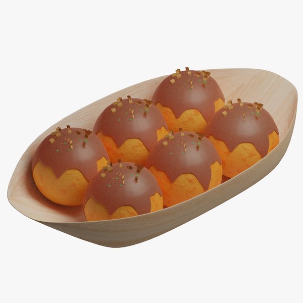 Octopus Balls Japanese Food 3D model - TurboSquid 1878566
