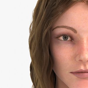 Real Female Head model