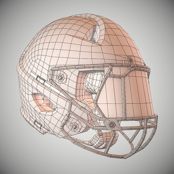 3D american football helmet model TurboSquid 1334132
