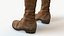 Botas de couro altas Jogo pronto Texturas PBR