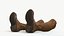 Botas de couro altas Jogo pronto Texturas PBR