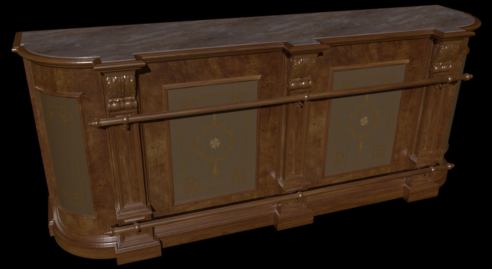 Bar Rack 3D Model - TurboSquid 1282159