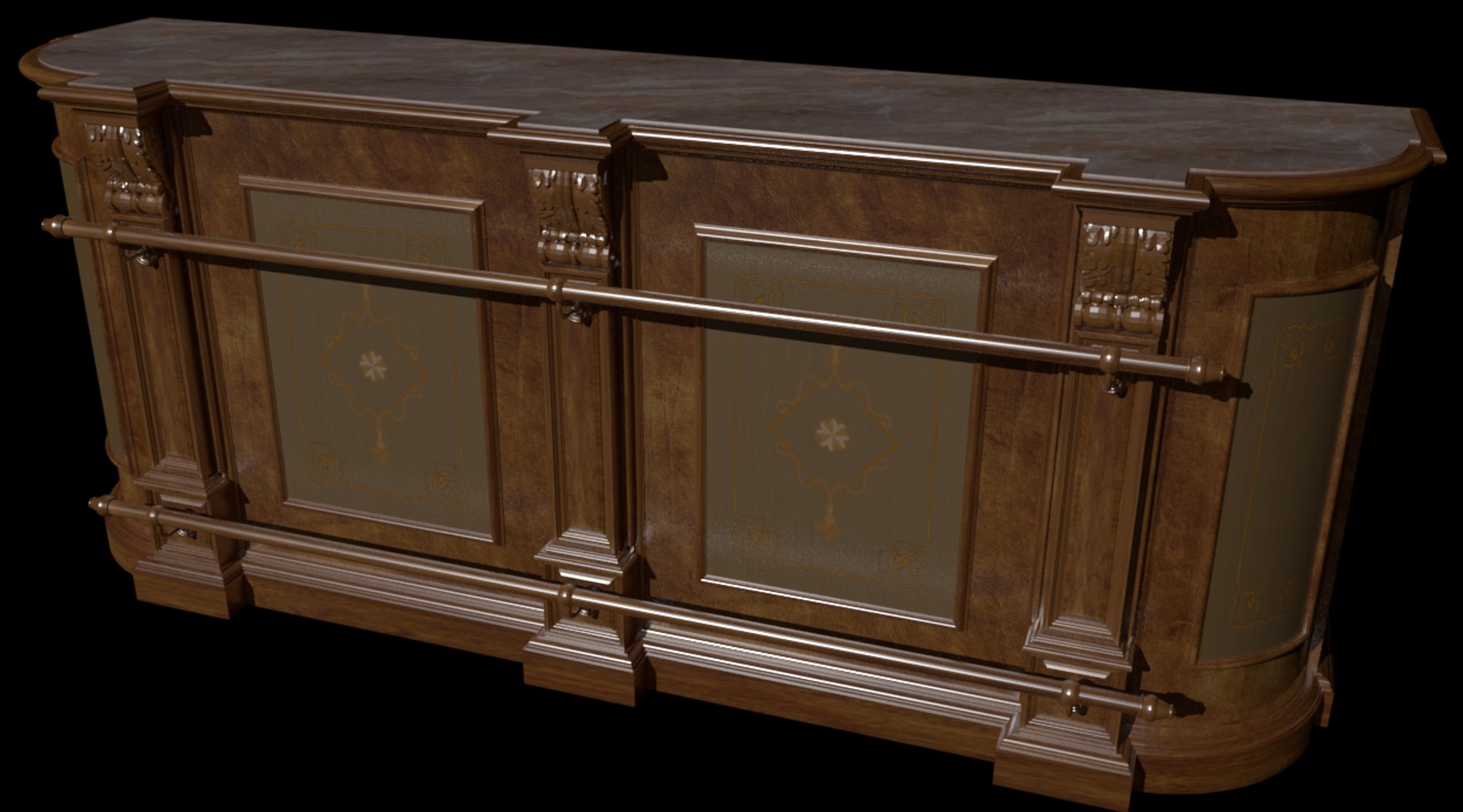 Bar Rack 3D Model - TurboSquid 1282159