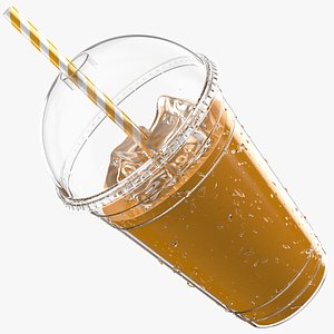Wet Milkshake Plastic Cup model