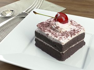 cake chocolate cherry model