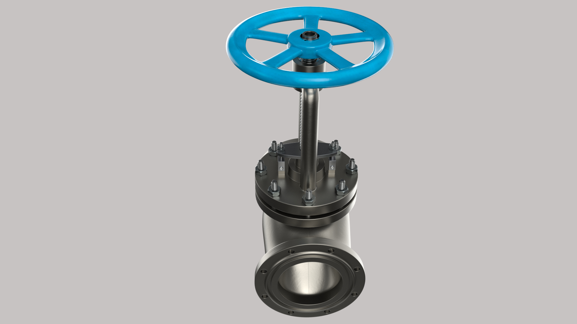 Shut-off industrial valve 3D model - TurboSquid 1659434