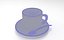tasse de café avec assiette et cuillère