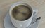 tasse de café avec assiette et cuillère