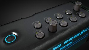 3D model music player speaker