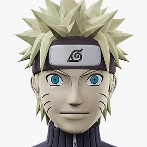 3D Naruto Characters Low-poly 3D model model