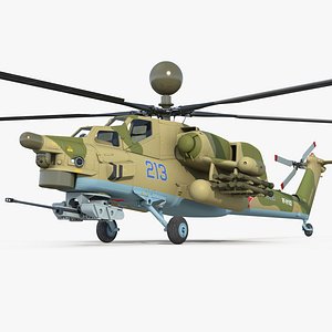 attack helicopter mi 28n 3D model