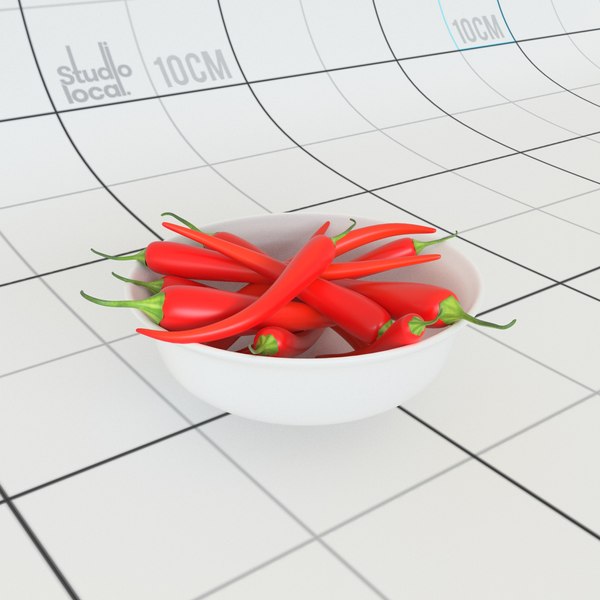 3D chilli bowl model