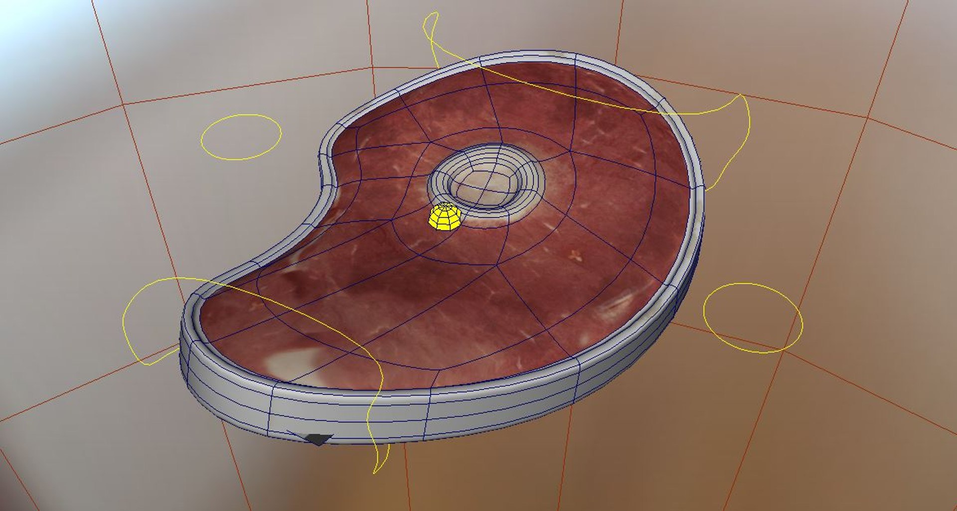 3d Steak Rigged
