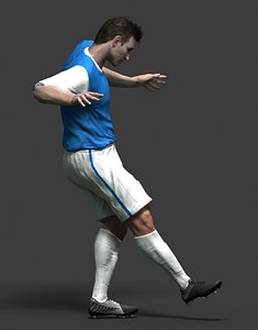 3d soccer player model