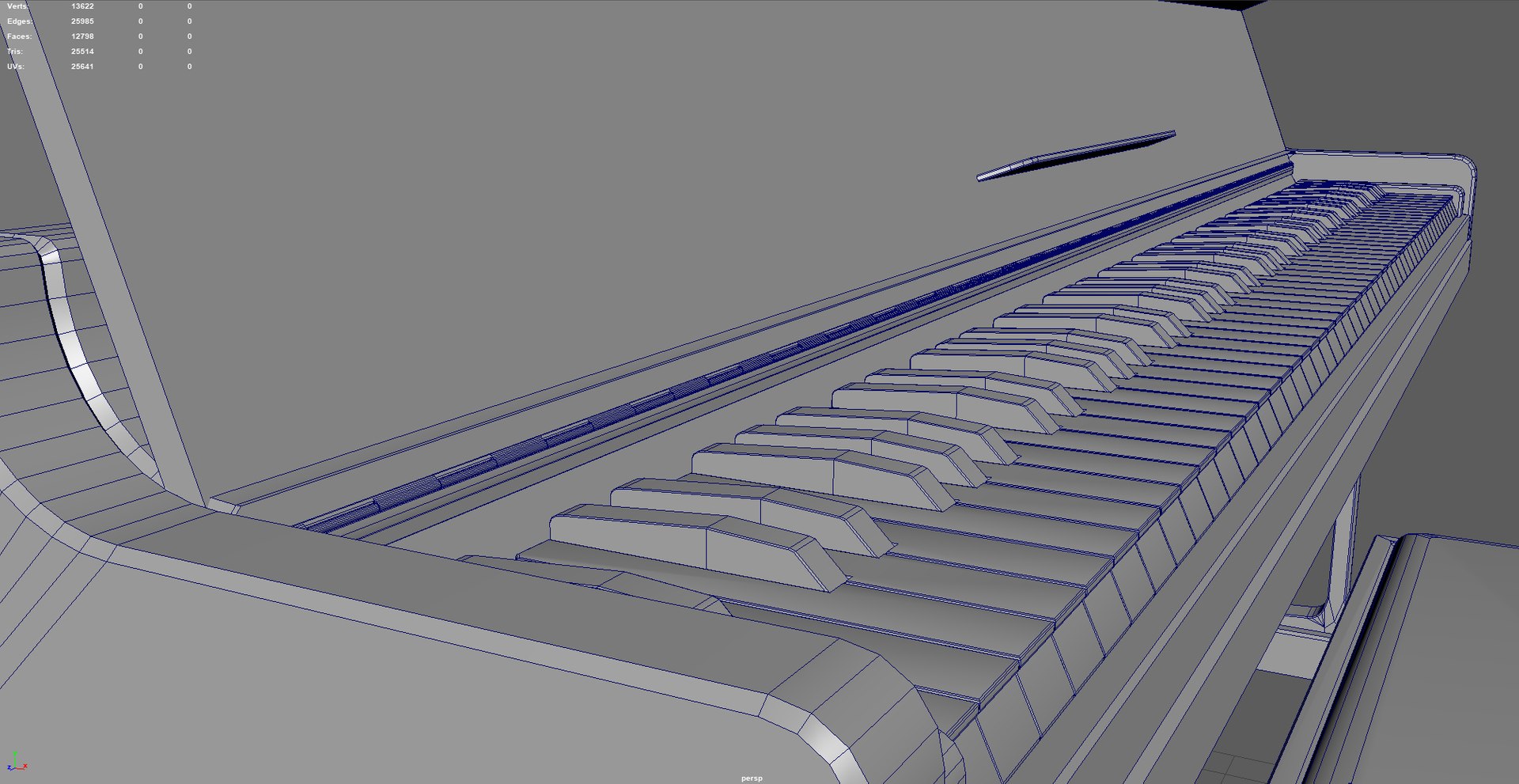 Upright Piano 3D Model TurboSquid 1769863